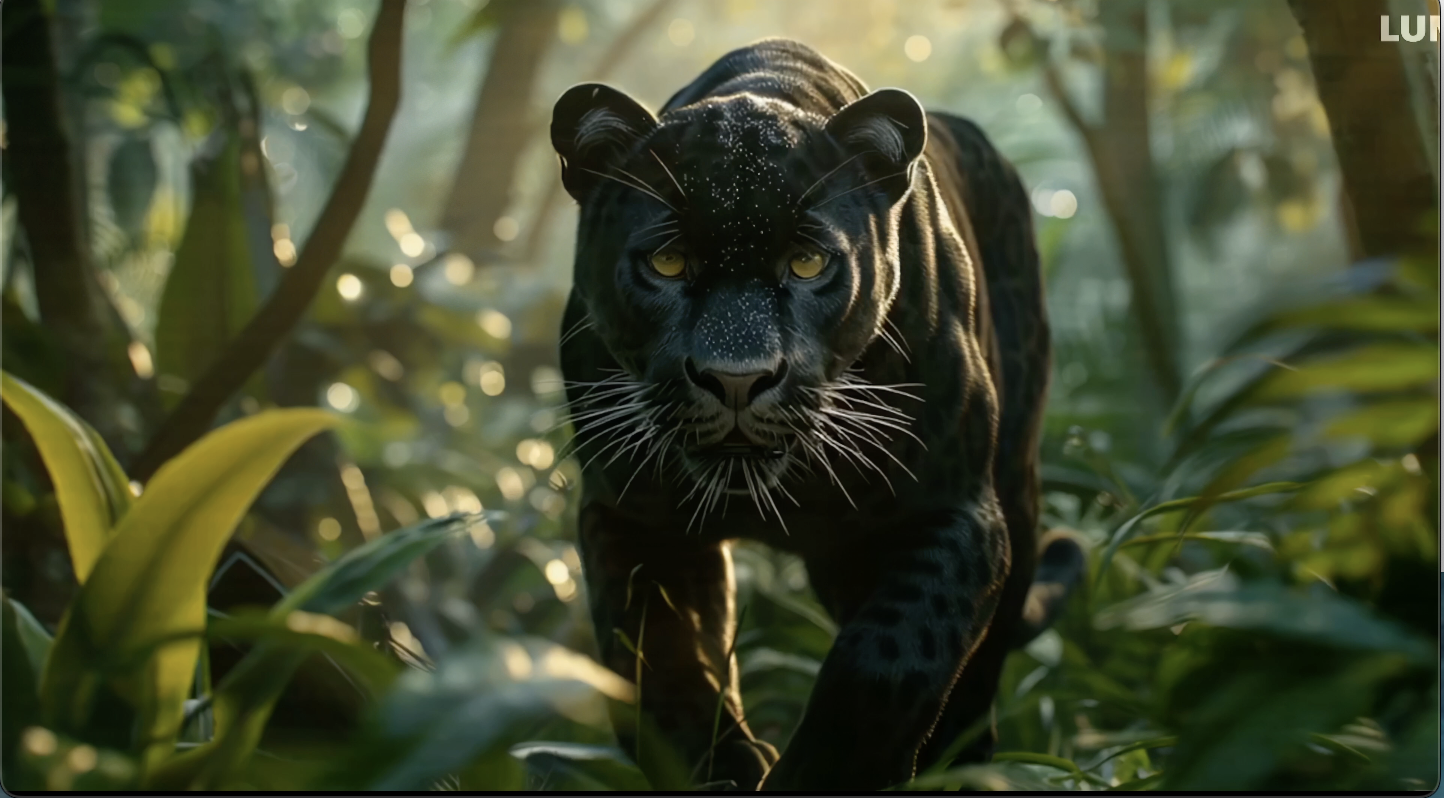 3D animated black panther representing Xpanthera's luxury car enhancements.